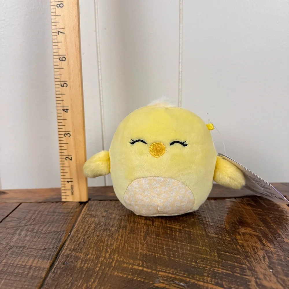 Squishmallows Aimee Chick 4” Plush Easter Yellow Kellytoy NWT - Picture 6 of 8